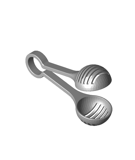 frozen fish-food tongs 3d model