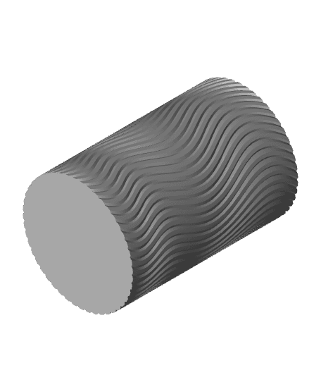  Wavy Pencil Holder (vase mode)  3d model