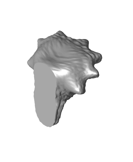 Sea Serpent head statue 3d model