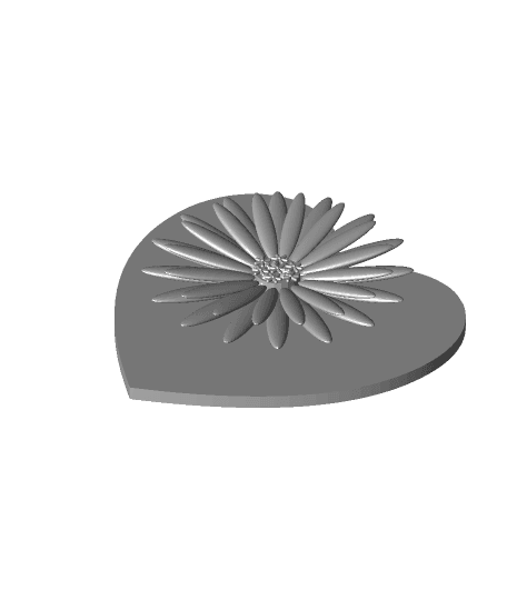 Remix of Simple Heart Box Lid 3d model