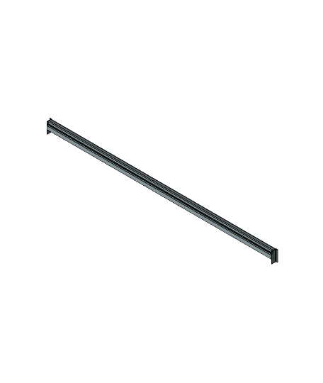 Pallet Rack Beam, 4 In. x 120 In. 3d model