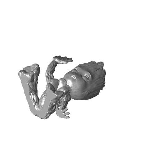 baby groot happy hollow 3d model