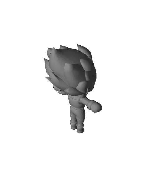 Baby Vegeta Super Saiyan 3d model