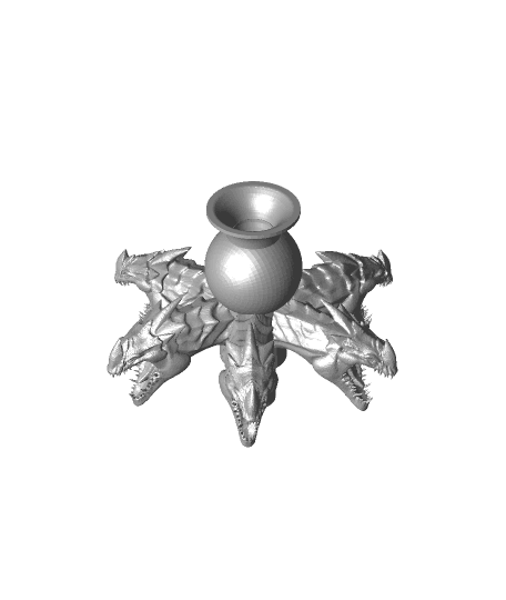 dragon bell fountain 3d model