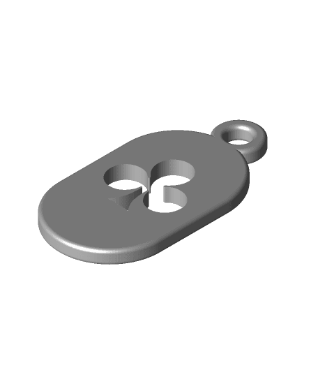 Key Fob - Ace of Clubs 3d model