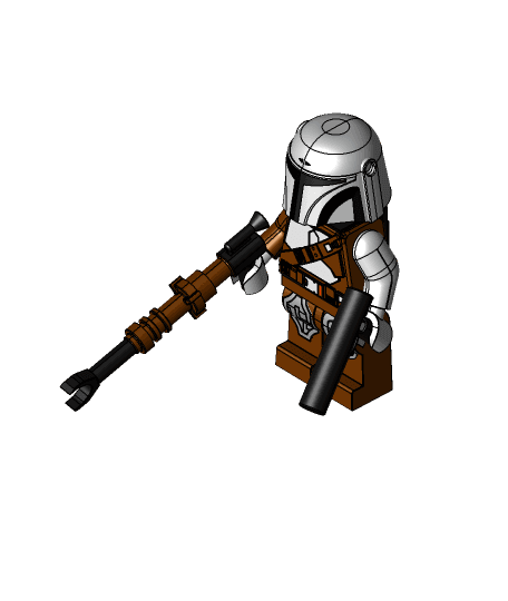 Mandalorian LEGO 3d model