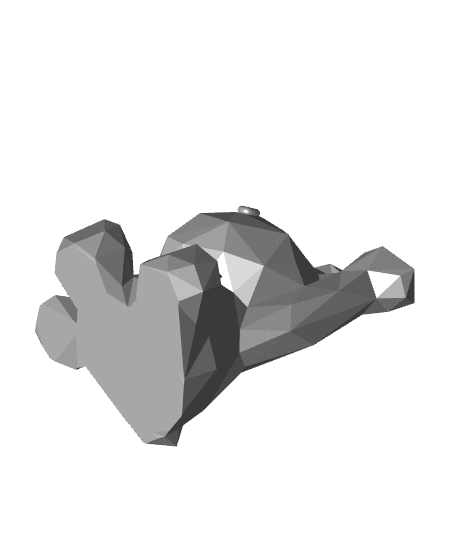 Low Poly Tray Bear 3d model