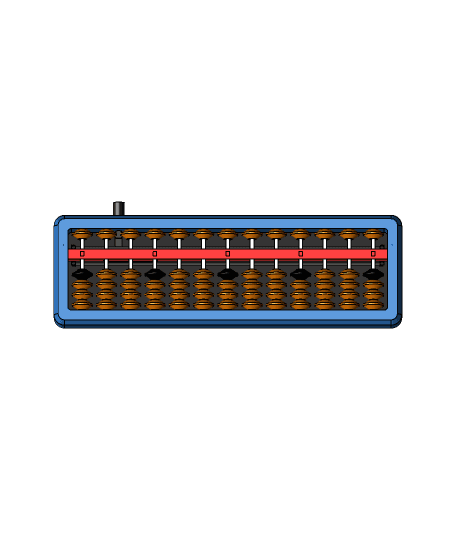 ABACUS 13 DIGITS WITH RESET BUTTON (1-4 JAPANESE VERSION) 3d model