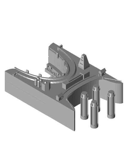 Hydro Electric Dam 3d model