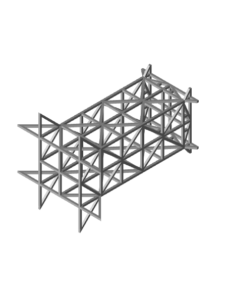 1/8" PLA Truss Tower 3d model