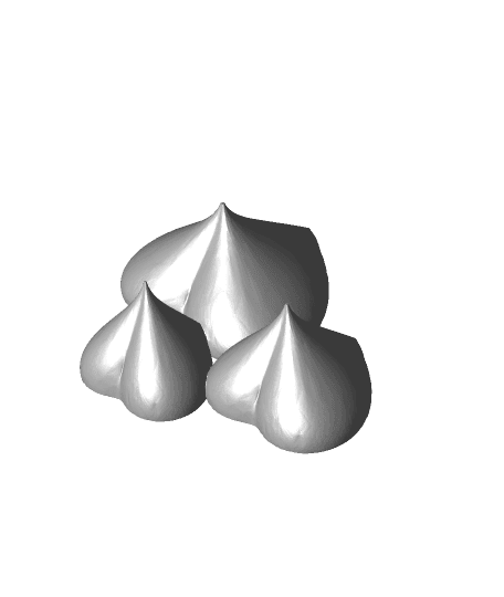 Heart Pixie Pots 3d model