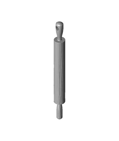 Rolling PIn Earrings 3d model