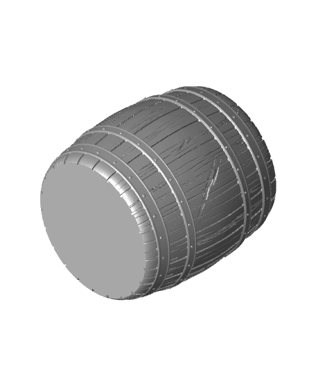 Wooden Barrel Multipurpose- Planter, Storage Container, Pen Holder  3d model