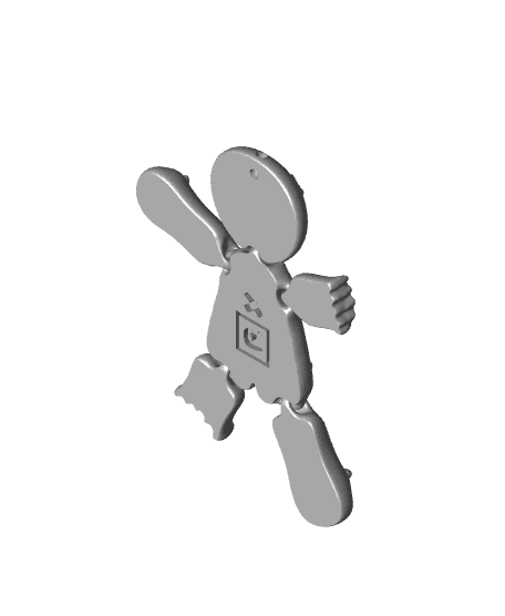 Flexi Gingerbread Man #2 3d model