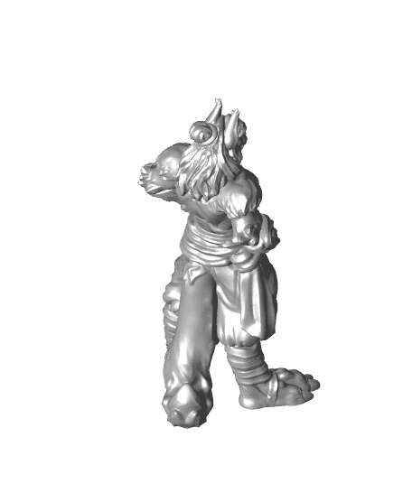 Rakshasa - Medium Demon - PRESUPPORTED - Hell Hath No Fury - 32 mm Scale  3d model