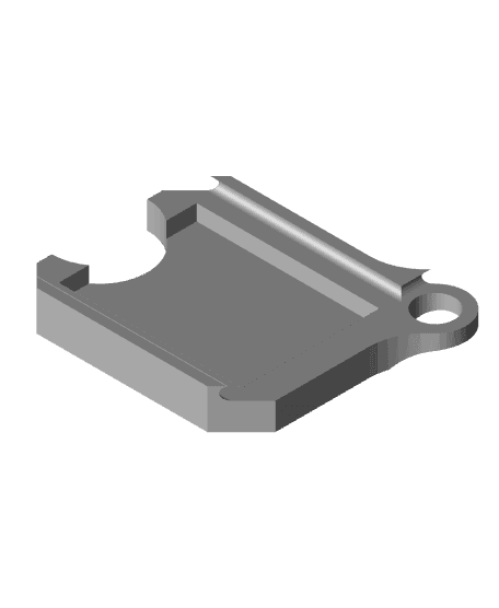 SD Card Locking Keychain 3d model