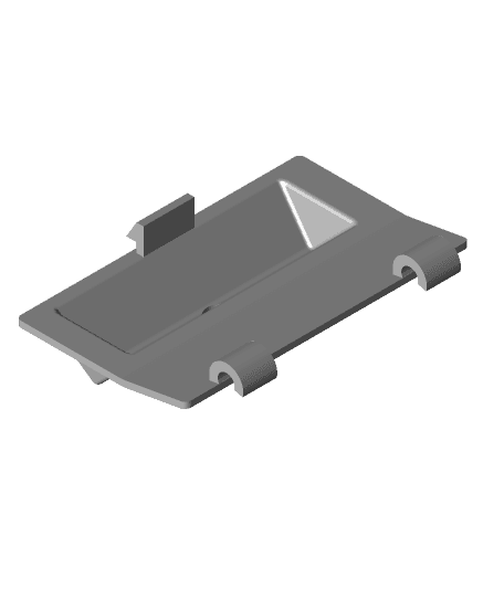 Nissan Leaf charge port gutter flap 3d model