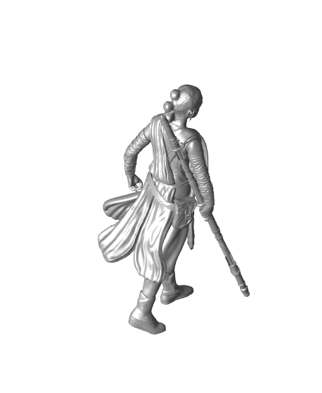 Fan Art Figure Star wars Rey Skywalker 3d model