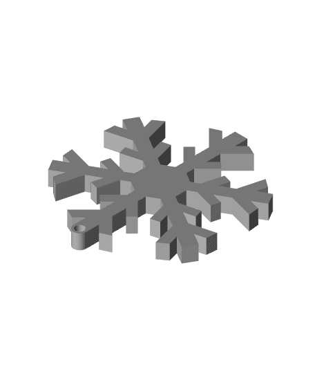 Snowflake Ornament 3 3d model