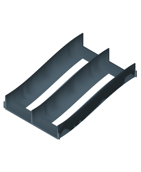 350mm Long Dual Lane Ramp Set 3d model