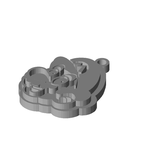 Mario Bros Keychain.stl 3d model