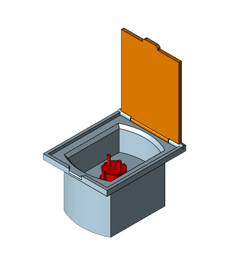 External Electrical Input Socket For Caravan 3d model