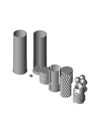 12 Ga Shotgun Dummy demonstration build set 3d model