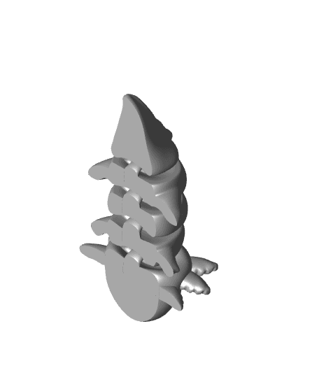 M3D - Flexi Baby Axolotl 3d model