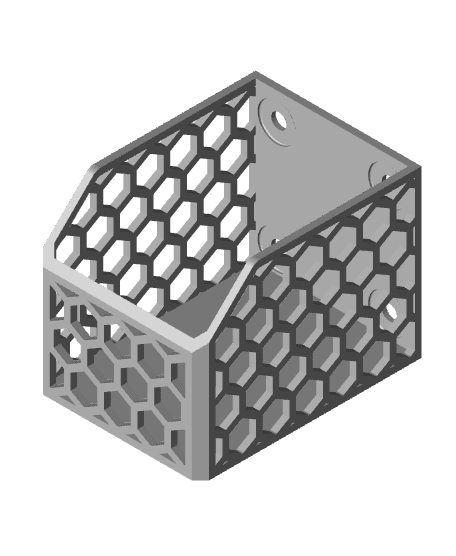 Parametric Vertical Mounted Multiboard Bins (repost) 3d model