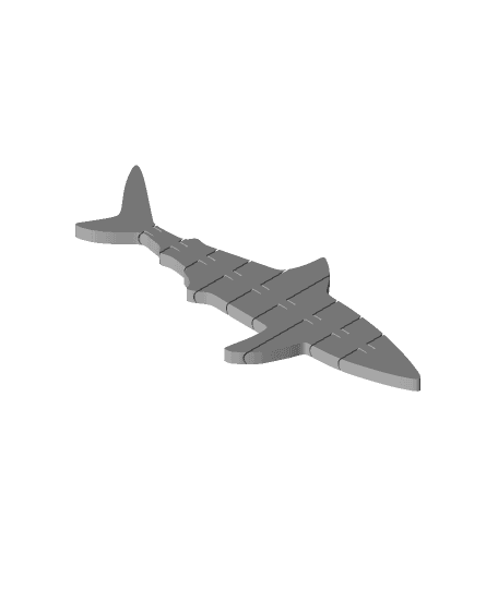 Flexi Articulated Shark 3d model