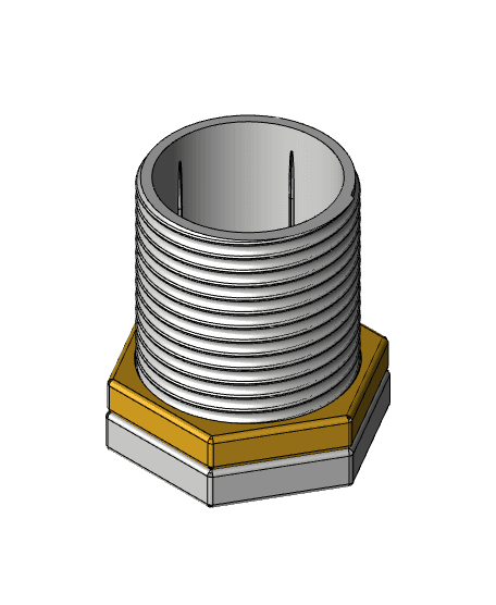 Bolt and Nut Koozie 3d model