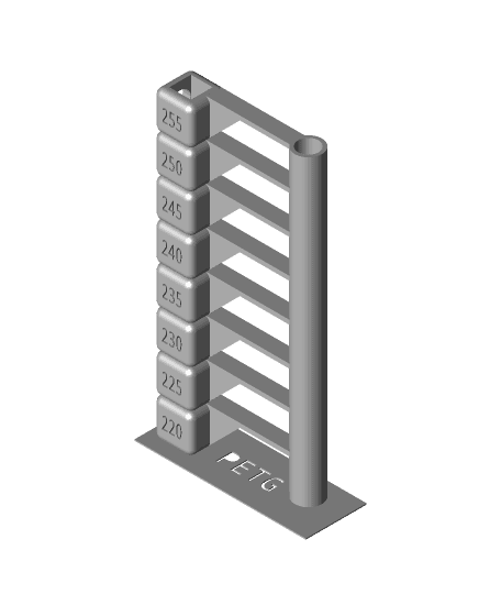 A Faster Temp Tower PETG 3d model