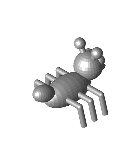 Bug - optional legs  3d model