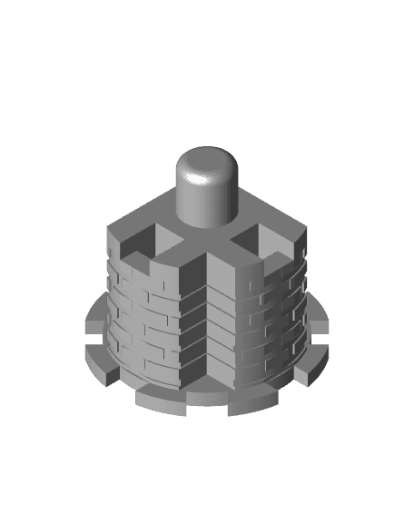 DeskCastles V2 - Wall Set 1 3d model