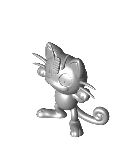 Meowth single color  3d model