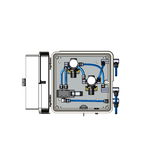 Pneumatic Command Box (Caja de Comandos Neumáticos) 3d model