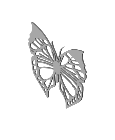 butterfly wall art moth wall decor garden insect decoration 3d model