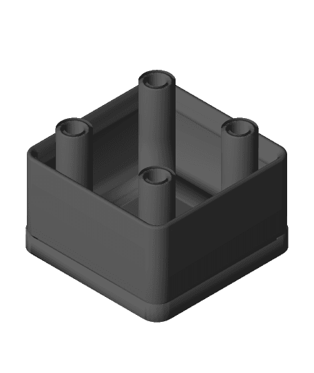 Gridfinity PTFE Tubing Holder.3mf 3d model