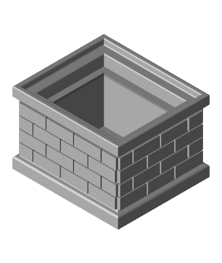 Santa Chimney Box (square) Easy print 3d model