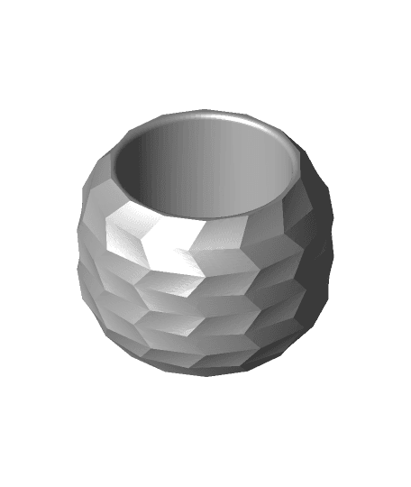 Low Poly Zig Zag Planter 3d model