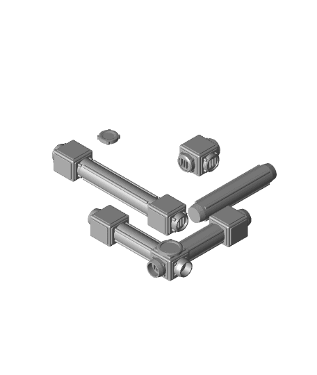 FHW: Pipe Terrain set 3d model