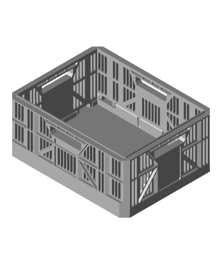 Miniature Collapsible Crate 3d model