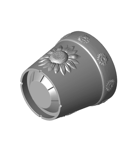 Sunflower Planter 3d model