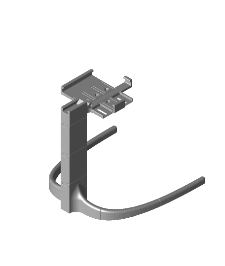 Modular Holder for Phone or Tablet Document Camera 3d model