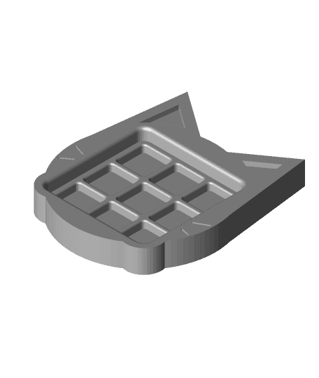 Cat Face Artisan Keycap Box 3d model