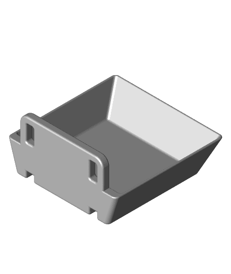 Shallow Tray for Skadis peg board (universal peg).stl 3d model