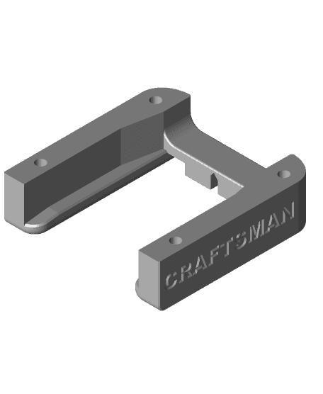 Craftsman 20V Battery Mount 3d model