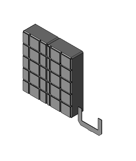 Gridfinity(ish) Card Catalog (Horizontal) 3d model