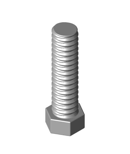 Bi-Directional Bolt & Nut 3d model