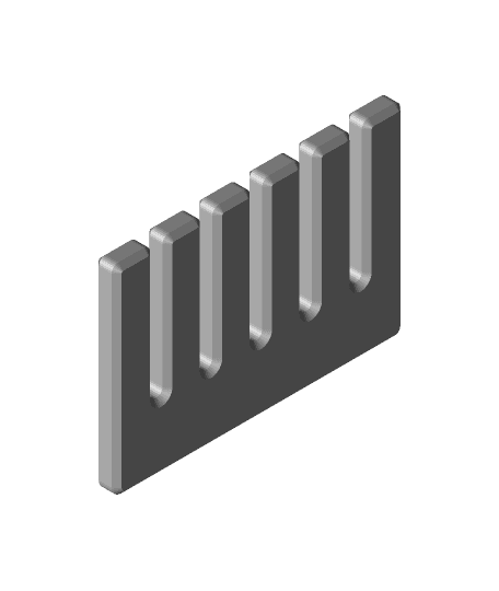 Gridfinity Adjustable Jumper Wire Comb 3d model